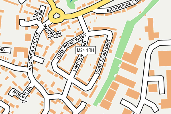 M24 1RH map - OS OpenMap – Local (Ordnance Survey)