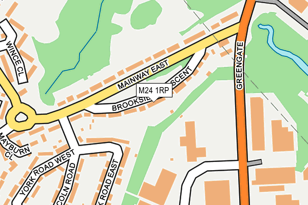 M24 1RP map - OS OpenMap – Local (Ordnance Survey)