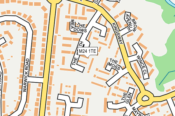 M24 1TE map - OS OpenMap – Local (Ordnance Survey)