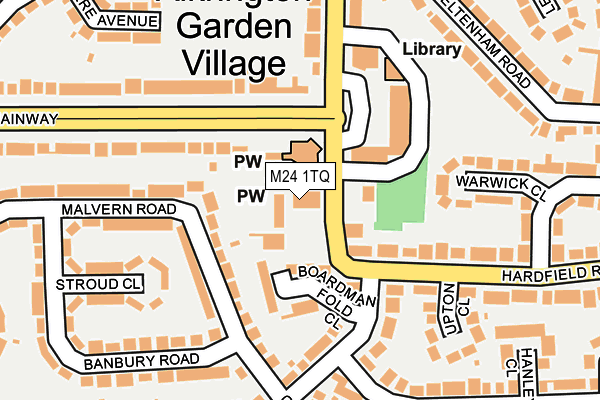 M24 1TQ map - OS OpenMap – Local (Ordnance Survey)