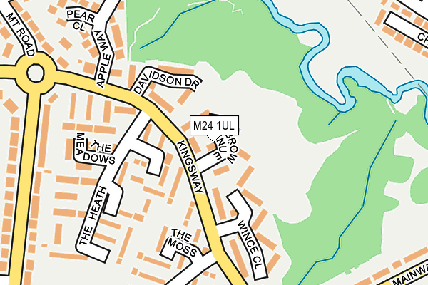 M24 1UL map - OS OpenMap – Local (Ordnance Survey)