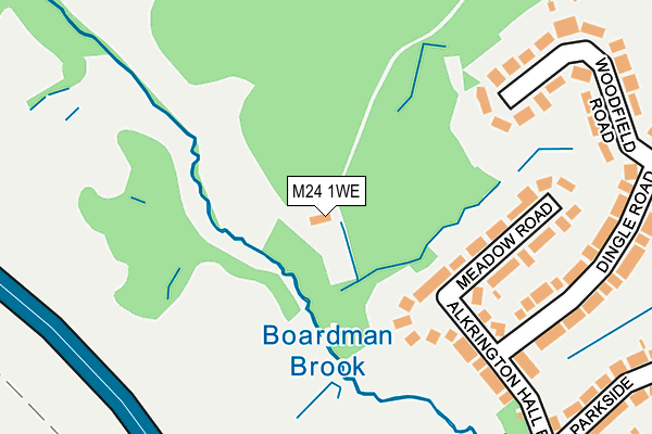 M24 1WE map - OS OpenMap – Local (Ordnance Survey)