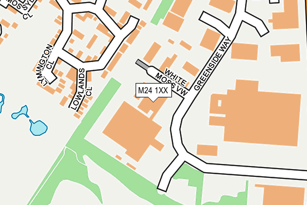 M24 1XX map - OS OpenMap – Local (Ordnance Survey)