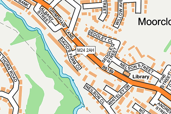 M24 2AH map - OS OpenMap – Local (Ordnance Survey)