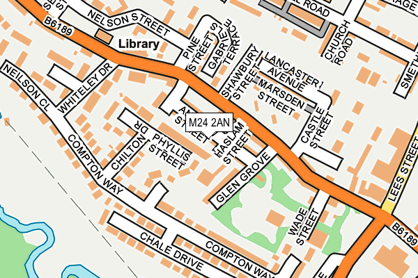 M24 2AN map - OS OpenMap – Local (Ordnance Survey)