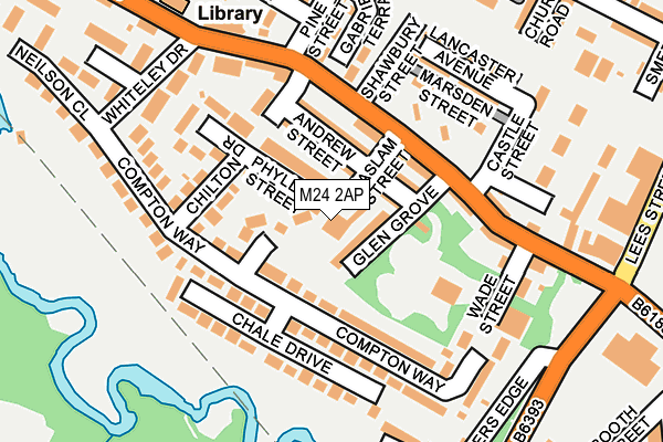M24 2AP map - OS OpenMap – Local (Ordnance Survey)