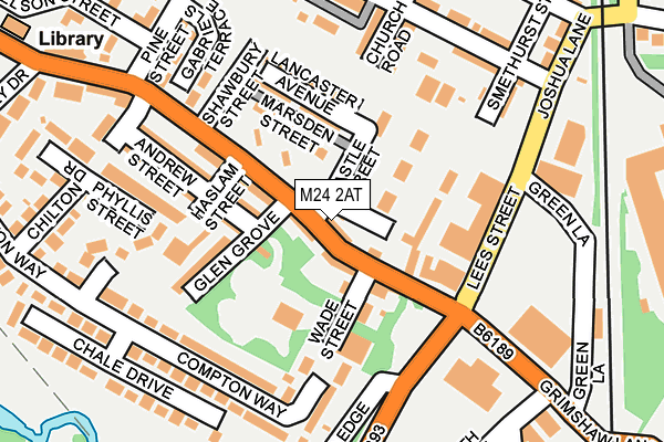 M24 2AT map - OS OpenMap – Local (Ordnance Survey)