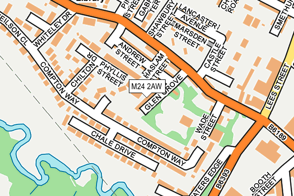 M24 2AW map - OS OpenMap – Local (Ordnance Survey)