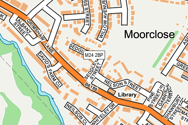 M24 2BP map - OS OpenMap – Local (Ordnance Survey)