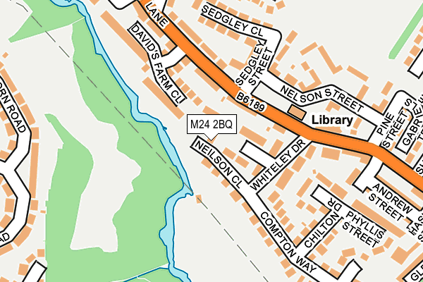 M24 2BQ map - OS OpenMap – Local (Ordnance Survey)