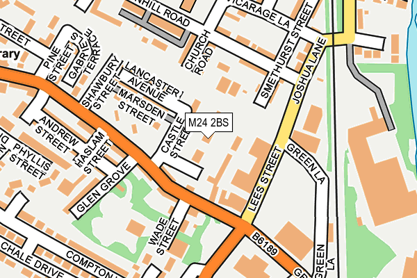 M24 2BS map - OS OpenMap – Local (Ordnance Survey)