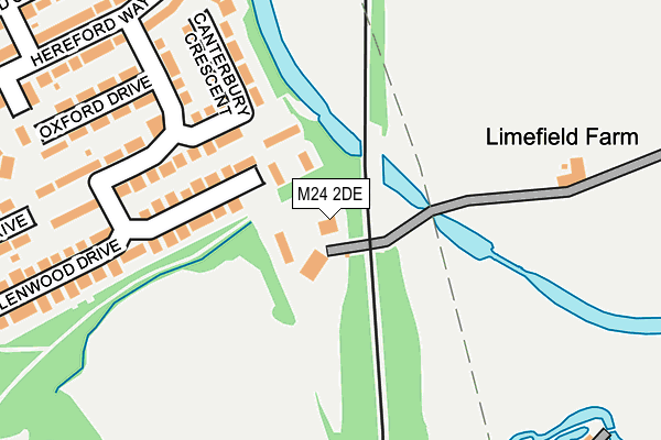 M24 2DE map - OS OpenMap – Local (Ordnance Survey)