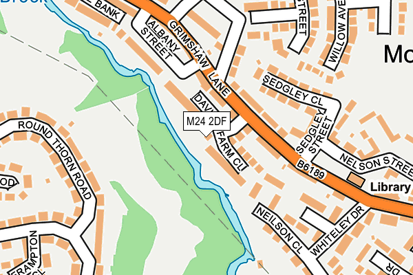 M24 2DF map - OS OpenMap – Local (Ordnance Survey)