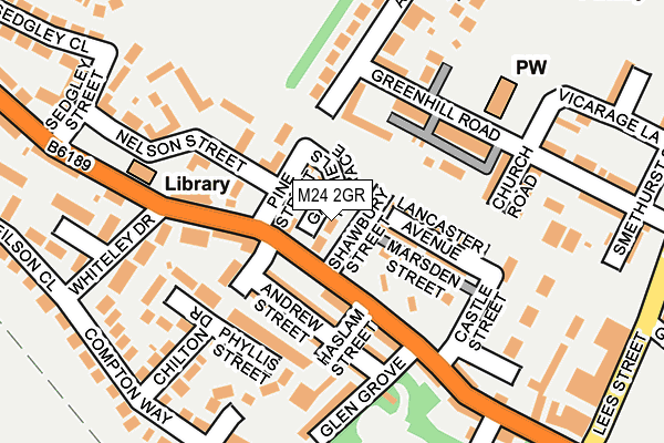 M24 2GR map - OS OpenMap – Local (Ordnance Survey)
