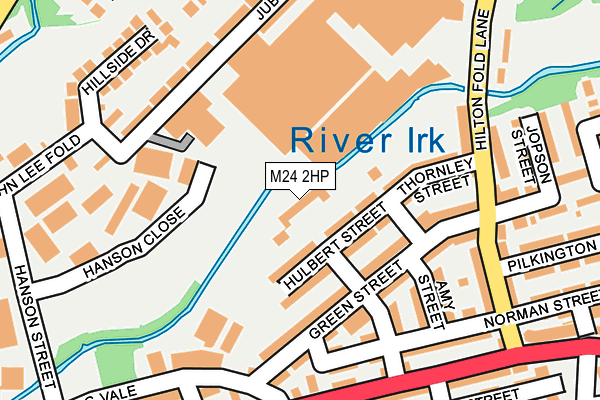 M24 2HP map - OS OpenMap – Local (Ordnance Survey)