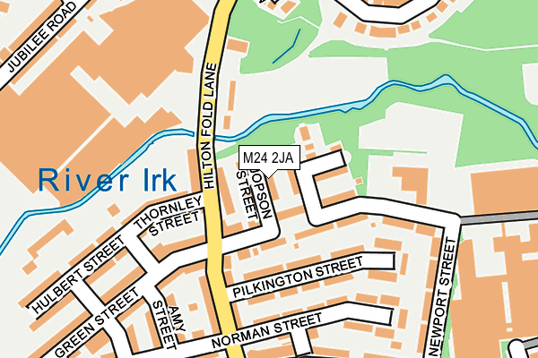 M24 2JA map - OS OpenMap – Local (Ordnance Survey)