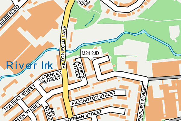 M24 2JD map - OS OpenMap – Local (Ordnance Survey)
