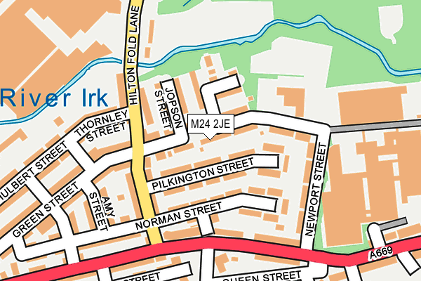 M24 2JE map - OS OpenMap – Local (Ordnance Survey)