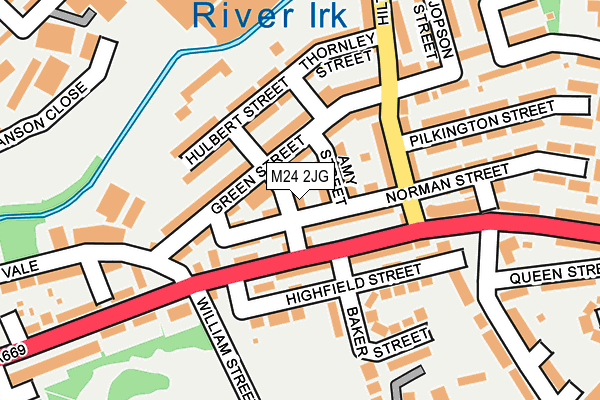 M24 2JG map - OS OpenMap – Local (Ordnance Survey)