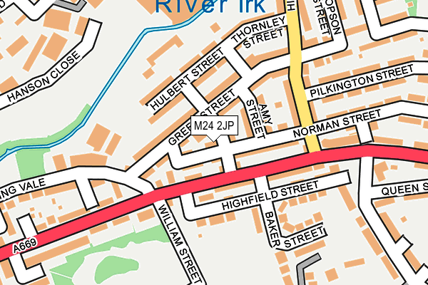 M24 2JP map - OS OpenMap – Local (Ordnance Survey)