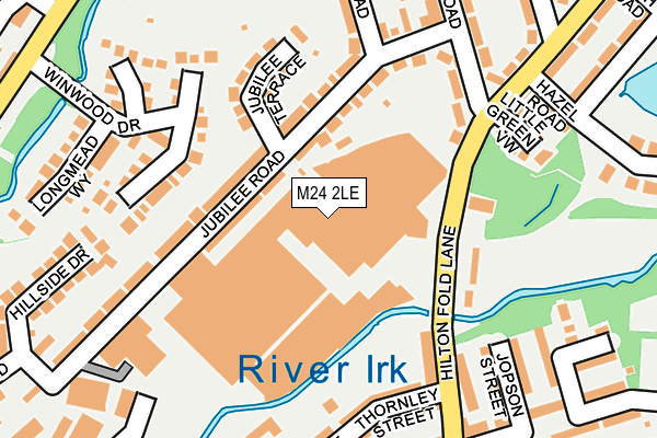 M24 2LE map - OS OpenMap – Local (Ordnance Survey)