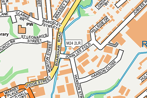 M24 2LR map - OS OpenMap – Local (Ordnance Survey)