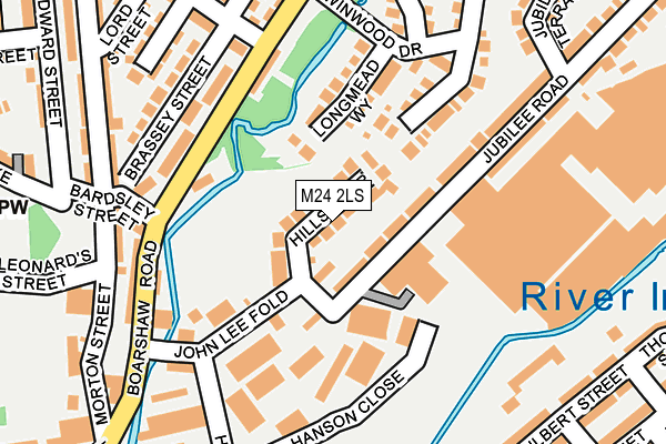 M24 2LS map - OS OpenMap – Local (Ordnance Survey)