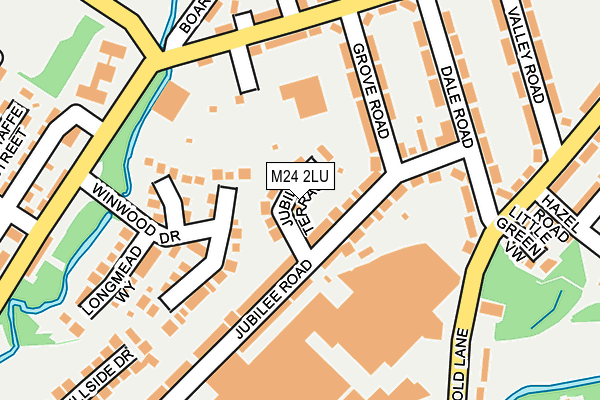 M24 2LU map - OS OpenMap – Local (Ordnance Survey)