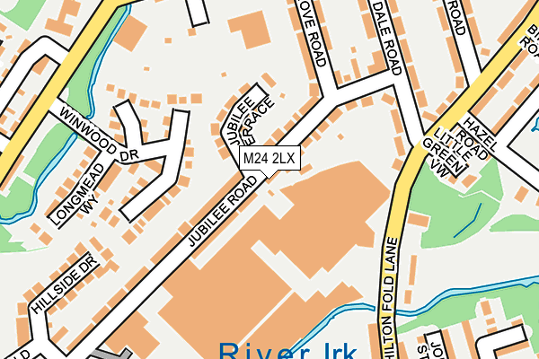 M24 2LX map - OS OpenMap – Local (Ordnance Survey)