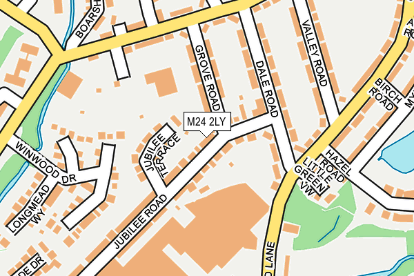 M24 2LY map - OS OpenMap – Local (Ordnance Survey)