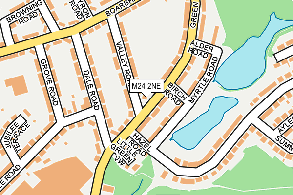 M24 2NE map - OS OpenMap – Local (Ordnance Survey)