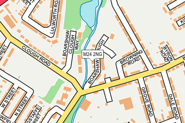 M24 2NG map - OS OpenMap – Local (Ordnance Survey)