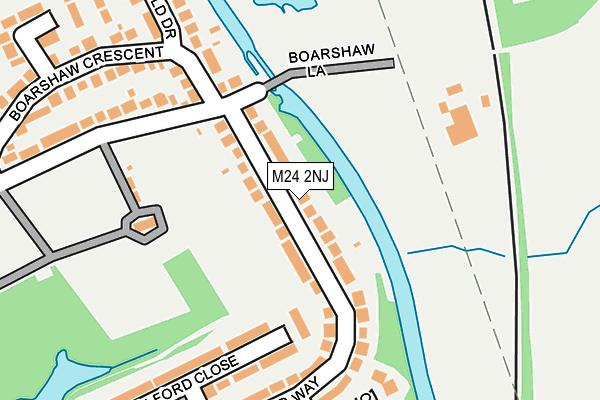 M24 2NJ map - OS OpenMap – Local (Ordnance Survey)