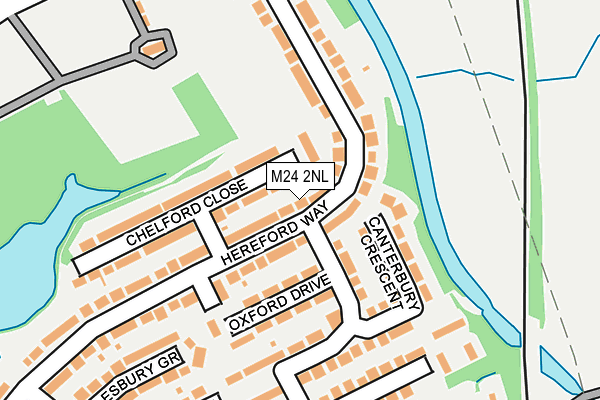 M24 2NL map - OS OpenMap – Local (Ordnance Survey)