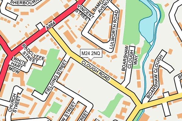 M24 2NQ map - OS OpenMap – Local (Ordnance Survey)