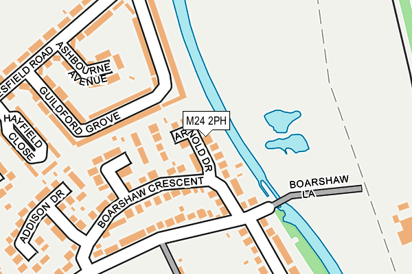 M24 2PH map - OS OpenMap – Local (Ordnance Survey)