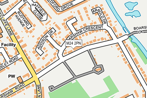 M24 2PN map - OS OpenMap – Local (Ordnance Survey)