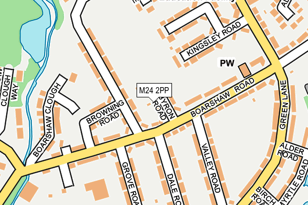 M24 2PP map - OS OpenMap – Local (Ordnance Survey)