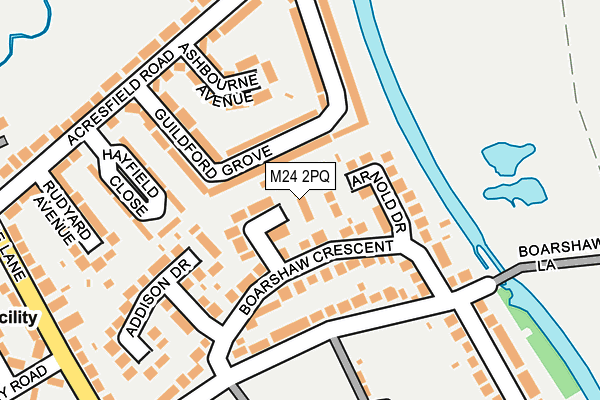 M24 2PQ map - OS OpenMap – Local (Ordnance Survey)