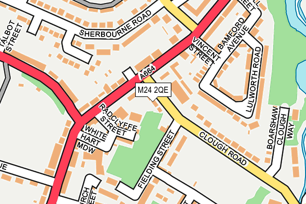 M24 2QE map - OS OpenMap – Local (Ordnance Survey)