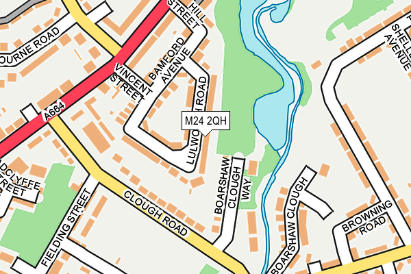 M24 2QH map - OS OpenMap – Local (Ordnance Survey)