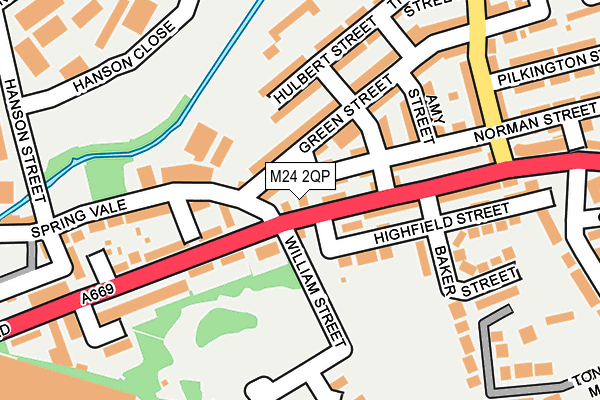 M24 2QP map - OS OpenMap – Local (Ordnance Survey)