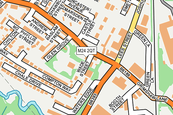M24 2QT map - OS OpenMap – Local (Ordnance Survey)