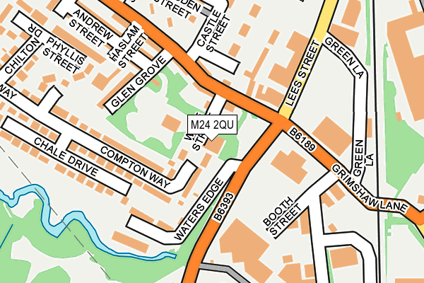 M24 2QU map - OS OpenMap – Local (Ordnance Survey)