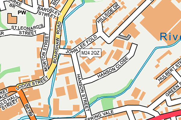 M24 2QZ map - OS OpenMap – Local (Ordnance Survey)