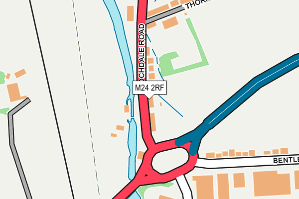 M24 2RF map - OS OpenMap – Local (Ordnance Survey)