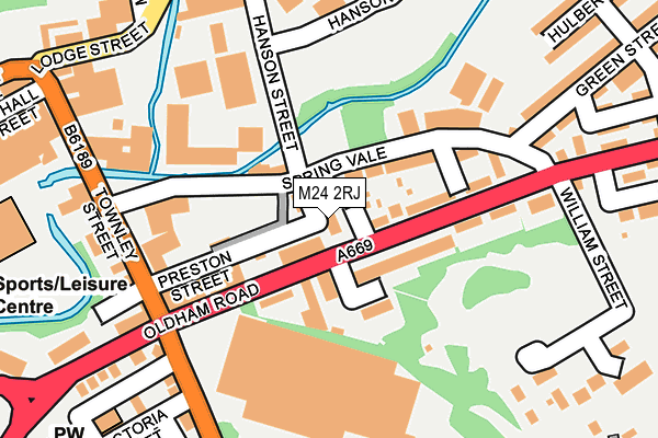 M24 2RJ map - OS OpenMap – Local (Ordnance Survey)