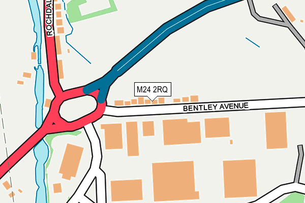 M24 2RQ map - OS OpenMap – Local (Ordnance Survey)