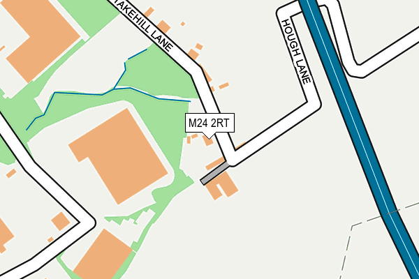 M24 2RT map - OS OpenMap – Local (Ordnance Survey)