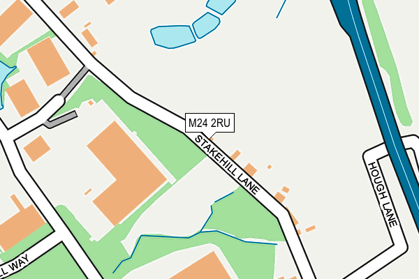 M24 2RU map - OS OpenMap – Local (Ordnance Survey)